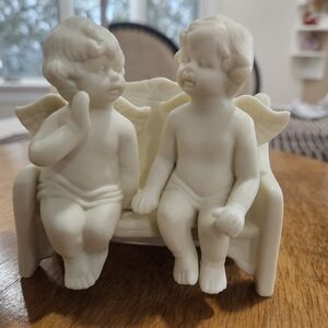 Angels on bench..
